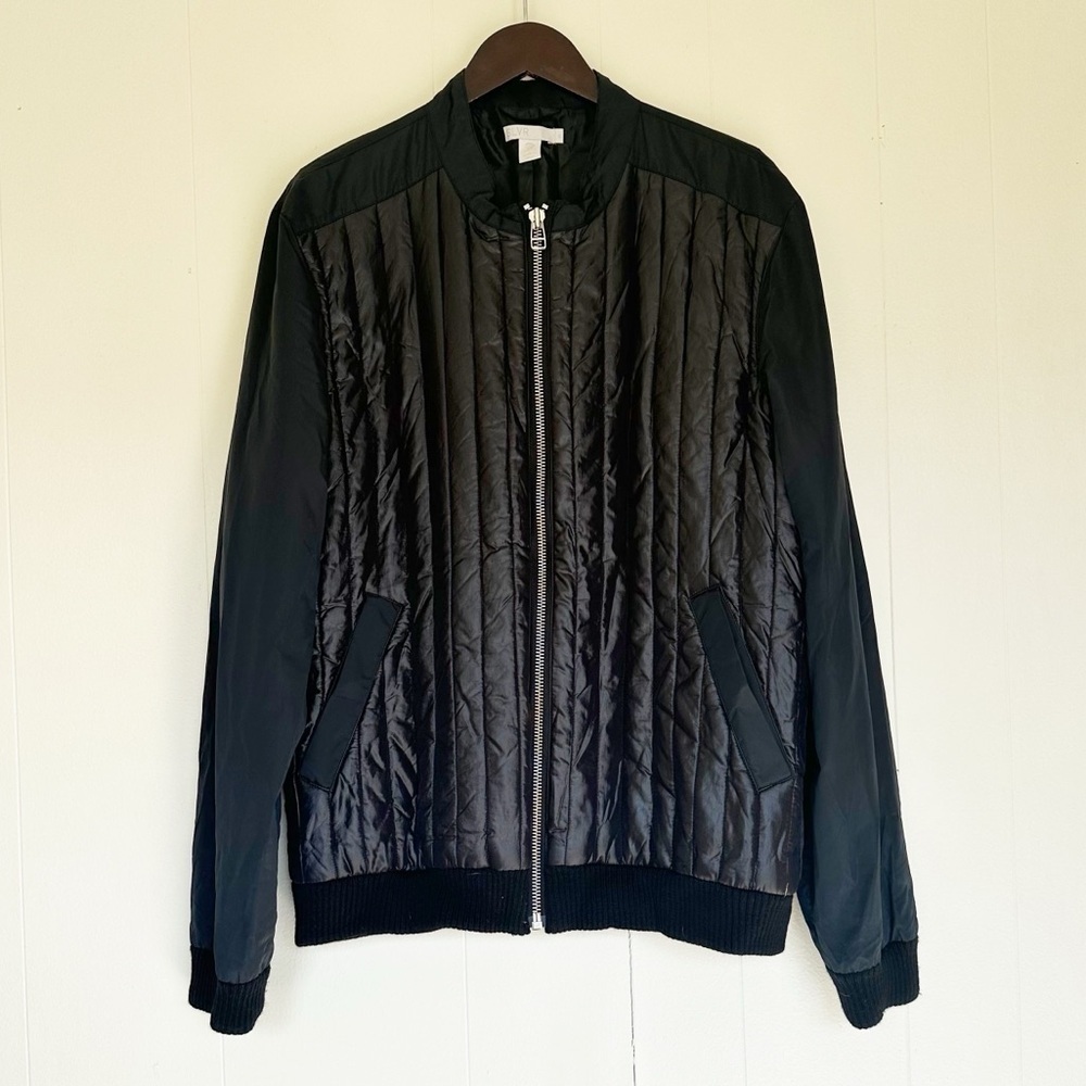 SLVR Adidas Lightweight Sateen Bomber Jacket